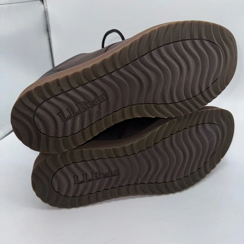 L.L. Bean Stonington Oxford Dress Shoes Round Plain Toe Deepest Brown Men's 10 M